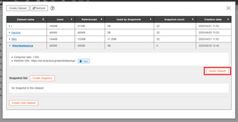delete dateset002 delete dateset002