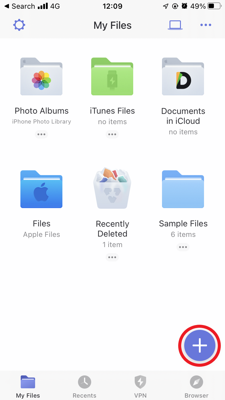 Using Documents by Readdle with InfiniCLOUD|InfiniCLOUD