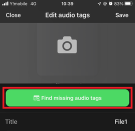 Select "Find missing audio tags"